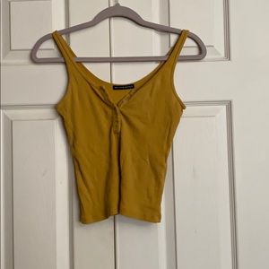 Mustard brandy Melville tank top